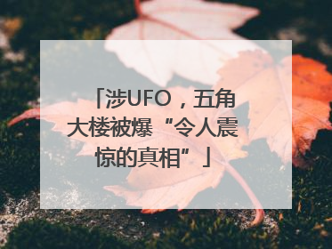 涉UFO，五角大楼被爆“令人震惊的真相”