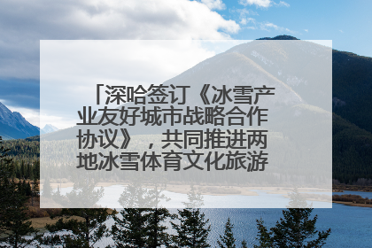 深哈签订《冰雪产业友好城市战略合作协议》，共同推进两地冰雪体育文化旅游高质量发展