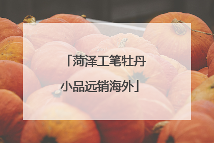 菏泽工笔牡丹小品远销海外