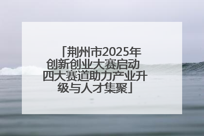 荆州市2025年创新创业大赛启动 四大赛道助力产业升级与人才集聚