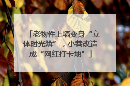 老物件上墙变身“立体时光簿”，小巷改造成“网红打卡地”