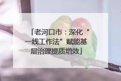 老河口市：深化“一线工作法”赋能基层治理提质增效