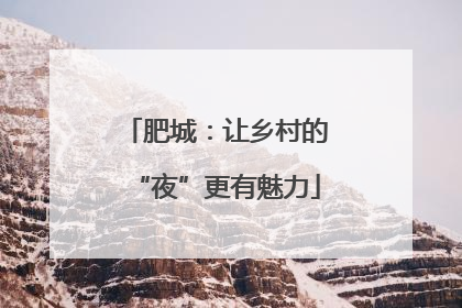 肥城：让乡村的“夜”更有魅力