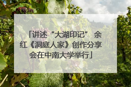 讲述“大湖印记” 余红《洞庭人家》创作分享会在中南大学举行