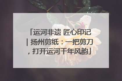 运河非遗 匠心印记｜扬州剪纸：一把剪刀，打开运河千年风韵