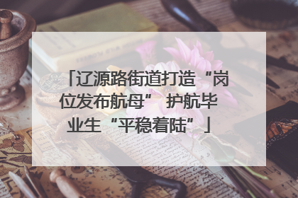 辽源路街道打造“岗位发布航母” 护航毕业生“平稳着陆”