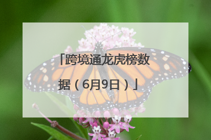 跨境通龙虎榜数据（6月9日）