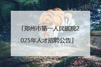 郑州市第一人民医院2025年人才招聘公告