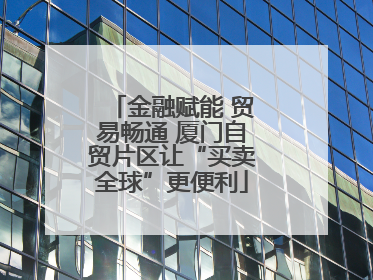 金融赋能 贸易畅通 厦门自贸片区让“买卖全球”更便利