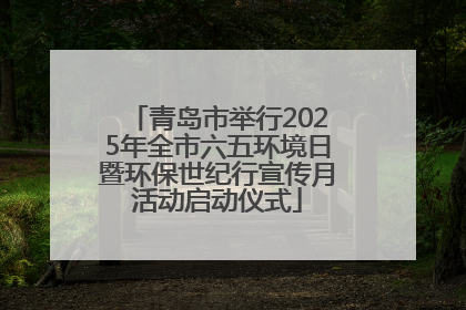 青岛市举行2025年全市六五环境日暨环保世纪行宣传月活动启动仪式