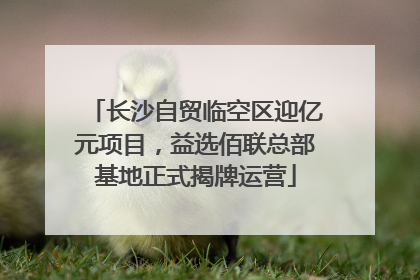 长沙自贸临空区迎亿元项目，益选佰联总部基地正式揭牌运营