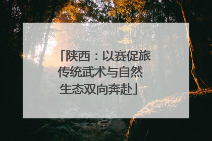 陕西：以赛促旅 传统武术与自然生态双向奔赴