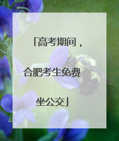 高考期间，合肥考生免费坐公交