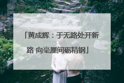 黄成辉：于无路处开新路 向毫厘间砺精钢