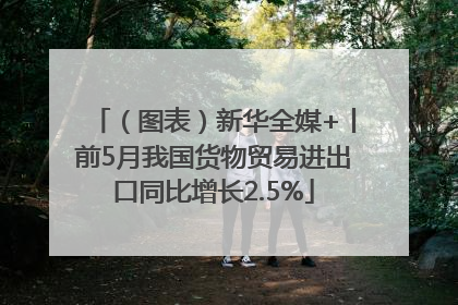 （图表）新华全媒+丨前5月我国货物贸易进出口同比增长2.5%