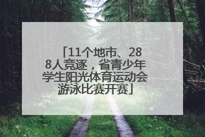 11个地市、288人竞逐，省青少年学生阳光体育运动会游泳比赛开赛
