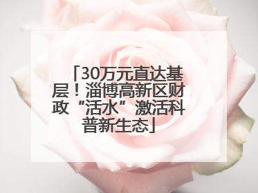 30万元直达基层！淄博高新区财政“活水”激活科普新生态