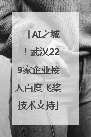 AI之城！武汉229家企业接入百度飞桨技术支持